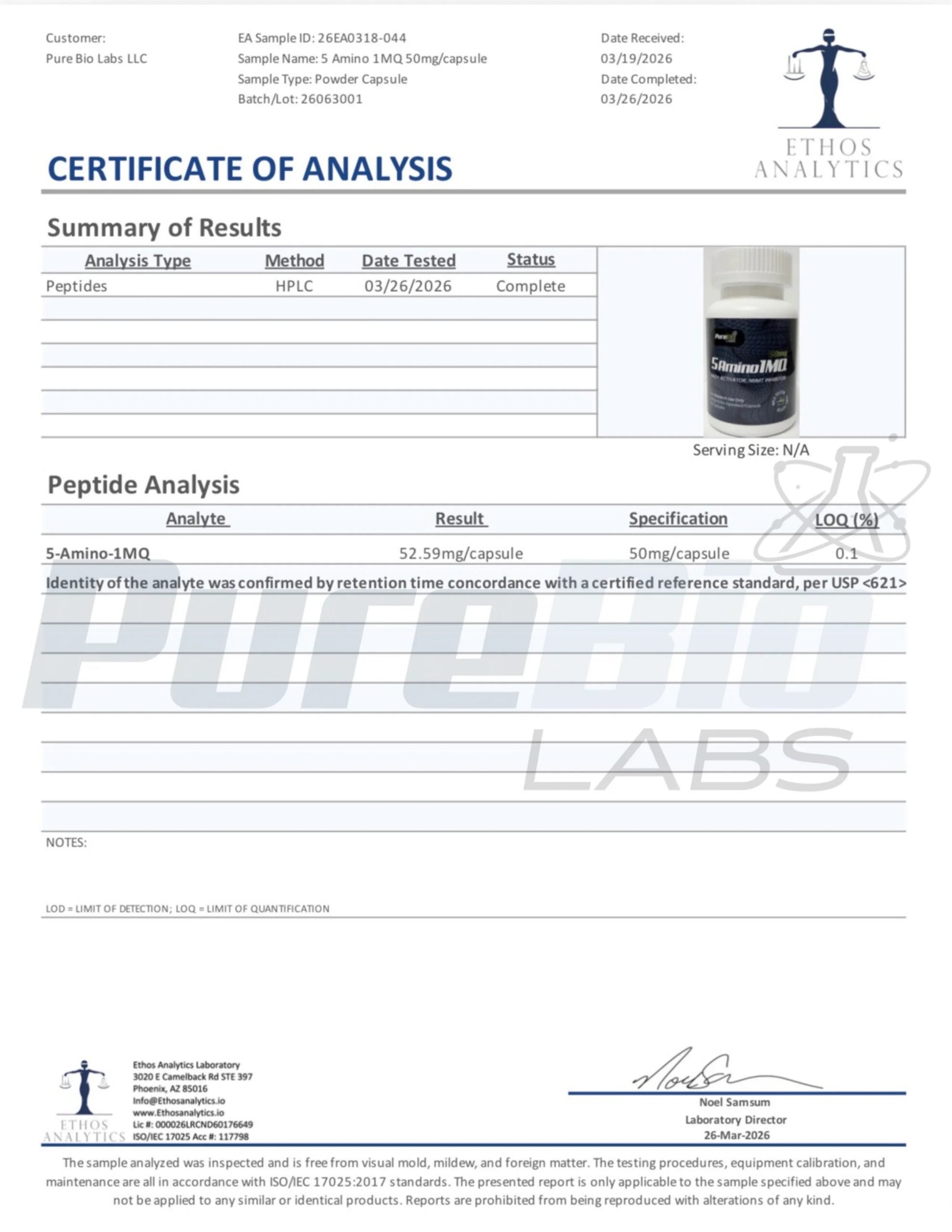 amino mq coa